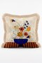 Modern Still Life Flower Patterned 4-Piece Fringed Throw Pillow Cover Set in a Vase - 3