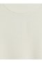 Vizyon New Season Ecru Stand Collar Women's Knitwear Tunic - 7