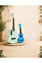 Parent & Child Guitar Ukulele Combo, Green Classical Guitar & Blue Ukulele Set, 2 Musical Instruments for Beginners, Family Music Practice, Learning & Gift - 2
