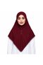Women Hijab with Front Button Detail, Elegant Draped Muslim Headscarf, Modest Islamic Head Covering