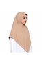 Women Hijab with Front Button Detail, Elegant Draped Muslim Headscarf, Modest Islamic Head Covering - 2