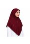 Women Hijab with Front Button Detail, Elegant Draped Muslim Headscarf, Modest Islamic Head Covering - 2