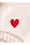 Esvab • Modern & Distinctive Heart Embroidered Ceramic Cake Plate 16 cm - 2