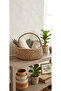 Handmade Wicker Detailed Decorative Organizer Basket with Handles