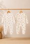 3-Piece Unisex Baby Romper Set – Cotton Patterned Snap Fastener Long Sleeve Newborn Romper, Set of 3, Colors Sent Mixed - 3