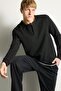 Regular Fit Waffle Textured Henley Collar Long Sleeve Basic T-Shirt I2067Ax26Au - 3