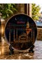 25 cm large size istanbul themed copper coffee presentation tray and decorative plate - handcrafted - 5