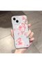 iPhone 14 Plus Compatible Camera Protected Anti-Shock Aesthetic Print Patterned Transparent Silicone Case - 2