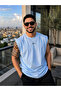 Men's Zero Sleeve Plain Combed Cotton 100% Cotton Comfortable Fit T-Shirt