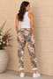 Women's Original Italian Lighrali Bengaline Fabric Patterned Trousers 42-46 - 2