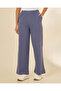 Women Navy Wide Leg Pants