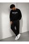 Unisex Scorpio Printed Winter Oversize Crew Neck Sweatshirt - 3