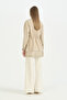 Ribbed and Mesh Detailed Drawstring Waist Cap - Mink - 4