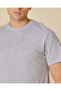 Men Grey Plain T-Shirt - 4