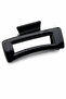 Shiny Black Oversized Square Design Hair Clip Claw Clip Women's Accessory