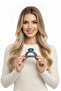 Dark Gray Glossy Surface Half-Moon Shaped Hair Clip - Stylish and Convenient for Women - 4