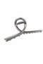 Modern Minimalist Gray Metal Hair Clip Claw Clip Stylish and Convenient