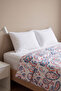 Ethnic Floral Pattern Double Printed Pique & Bedspread 200X230 cm - 6