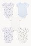 100% Cotton American Sleeveless 5-Piece Baby Bodysuit Set Short Sleeve Snap Fastener Bodysuit