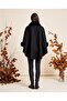 Fur Detailed Zippered Ajda Women's Poncho - 2