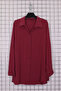 Women's Plus Size Foldable Sleeves Buttoned Classic Collar Basic Tunic Shirt - 2