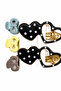 Girl's Heart and Bow Patterned Hair Clip Set with Latch, 5 Pieces