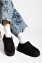 Shoes Women's Suede Fur Lined Wool Thick Sole High Heeled Winter Slippers - 4