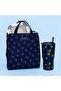 (Jumbo Points) - Kit Sped New York Portable Soft Cooler Lunch Bag, Thermal Bag with Silver Inner Lining with - 7