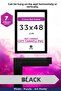 21Mm-33X48 cm Matte Pvc Glassless Photo Puzzle Document Frame Horizontal Vertical Hanging.