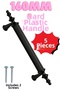 5 Pieces (Hard Plastic) Polais 160 mm Black Furniture Kitchen Drawer Cabinet Door Cupboard Handle Handle Handles - 3