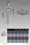 Gaia Şalyaka Women's Bathrobe - Striped - Gray 100% Cotton - 3