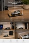 Diecast Model Vehicle Compatible 3-Piece Acrylic Collection Box Transparent Plexiglass Protection Box 1:64 - 3