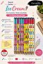 Icecream Premium Hb Pencil Set 12-Piece Cornered Body Cloud Patterned Domestic Production - 3