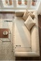 Linen Cotton Sofa Cover with Ruffles Gray Stylish and Natural Look 90X200 cm - 5