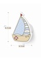 Sailing Children's Room Cabinet Handle Decorative Baby Room Drawer Handle Marine Themed Furniture Handle Blue White