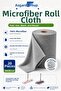 3 Pieces of 20 Rolls Gray Color Microfiber Cleaning Cloth 25X25 cm Stain-Resistant Odor-Free Use Without Pulling Apart - 6