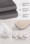 7 Piece Bath Towel Set Anthracite - Guest/Travel/Camping/Outdoor/Beach - 4