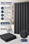Bathroom Shower Curtain and 12 Ring Set 180X180Cm One Piece Water Repellent Lc031