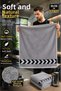 Gray 30X100 cm 100% Cotton 450 Gsm Sports Towel Fitness Gym Boxing Tennis Golf Face Towel Washable - 6