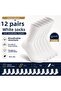 Cotton 12 Pairs of Tennis Socks Socket Length - Unisex - 2