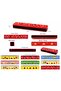 2Pcs Wooden Harmonica for Kids Children's Toy Colorful Patterned Musical Instrument Educational Fun Gift - 3