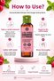Concentrated Shower Gel Raspberry & Mint 100 ml - Dosage Adjustable Travel Size Ecological Revitalizing Bath Gel - 2