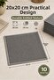 Inox Cleaning Cloth 20X20 cm Multi-Purpose Kitchen Cleaning and Scrubbing Cloth (5 Pieces) - 3
