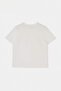 Ecru Embroidered Regular/Normal Fit Short Sleeve 100% Cotton Knitted T-Shirt Twoss26Ts00124 - 7
