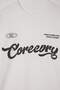Ecru Oversize/Wide Fit Slogan Printed Tok Fabric T-Shirt Tmnss26Ts00072 - 5