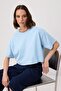 Light Blue Knitted T-Shirt Twoss23Ts00038 - 2