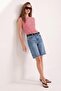 Wardrobe Essentials-Çok Renkli Çizgili Fitted/Vücuda Oturan Yumuşak Örme Bluz TWOSS26BZ00108