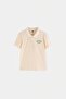 Beige Boy's Polo Collar Knitted T-Shirt Tkdss26Ts00102 - 4