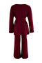 Bordo Midi Boy Triko Alt - Üst Takım TWOAW25AU00027 - 6