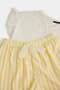 Yellow 100% Cotton Striped Ruffle Detailed Lycra Soft Tuş Knitted Pajamas Set Thmss26Pt00142 - 6
